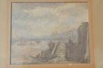 (Jan) Ko Cossaar voorstudie schilderij Thames? 1901 - 1909., Ophalen