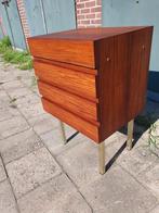 Vintage ladenkastje 50 lang 40 diep 75 hoog., Huis en Inrichting, Kasten | Ladekasten, Ophalen, Gebruikt, Teakhout, 50 tot 100 cm