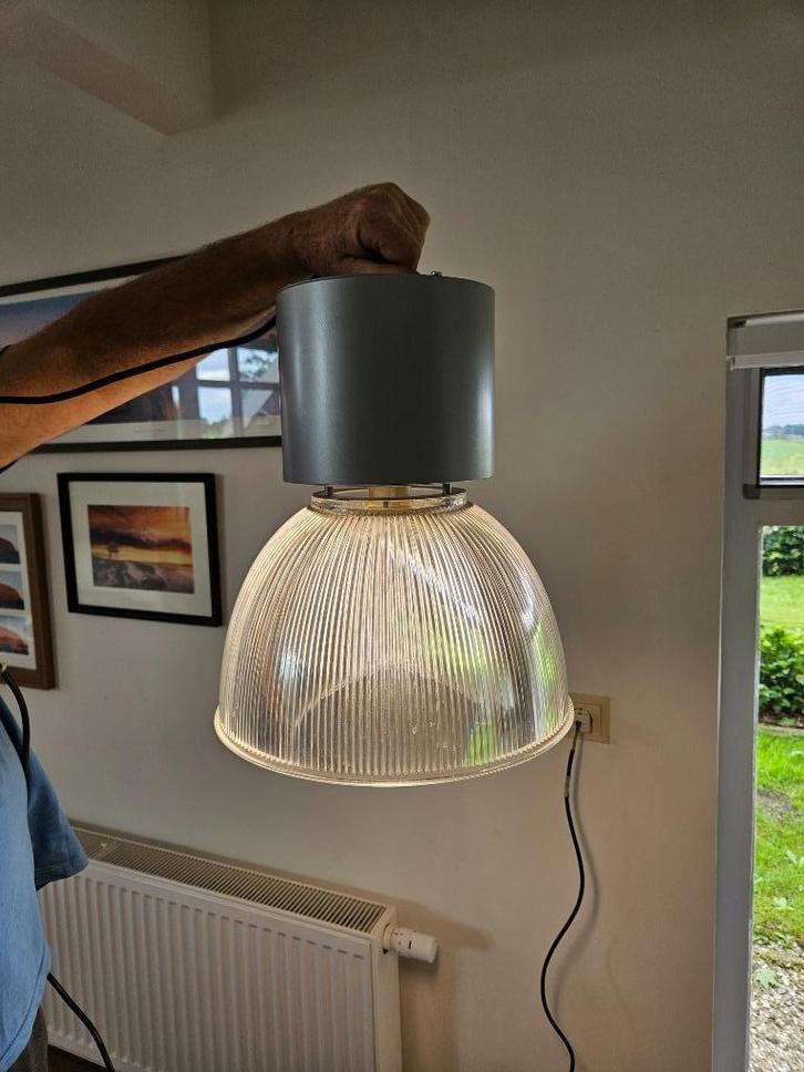 3 stuks Industriele lampen, Huis en Inrichting, Lampen | Hanglampen, Gebruikt, Minder dan 50 cm, Ophalen