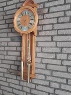wandklok blank eiken, Huis en Inrichting, Ophalen, Gebruikt, Analoog, Wandklok