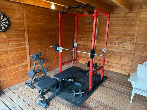 Complete home gym, Sport en Fitness, Fitnessmaterialen, Gebruikt, Fitnessbank, Armen, Benen, Borst, Buik, Rug, Ophalen of Verzenden