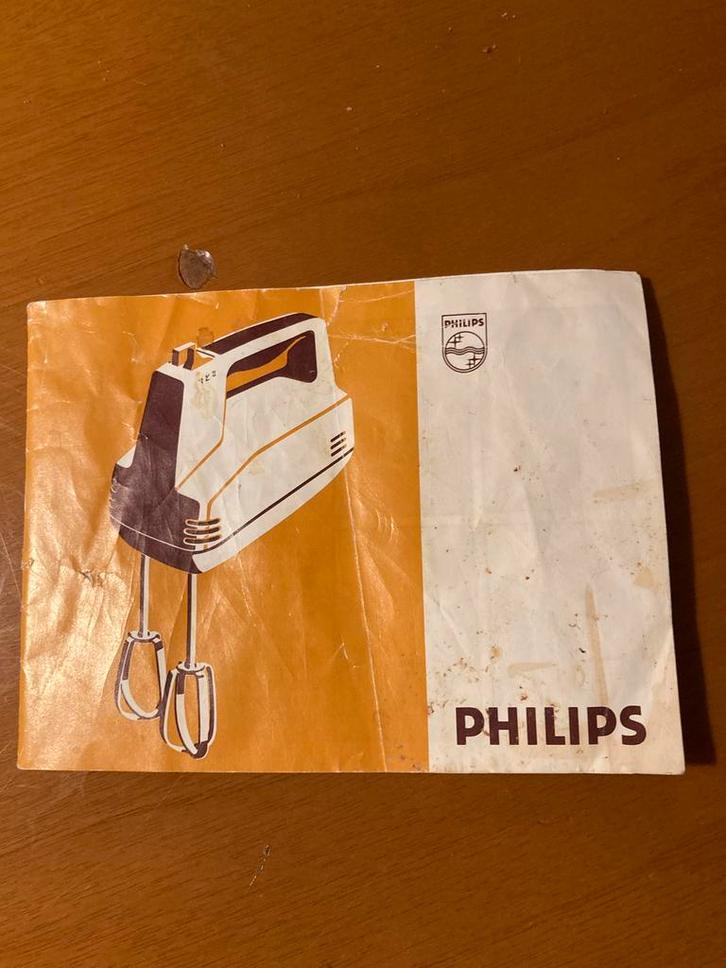 Philips HM3060 Handmixer Handleiding - Vintage, Witgoed en Apparatuur, Onderdelen en Toebehoren, Gebruikt, Ophalen of Verzenden