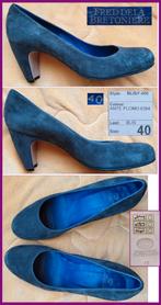 FRED DE LA BRETONIERE antraciet leren pumps maat 40 zgan, Pumps, Fred de la Bretoniere, Ophalen of Verzenden, Zo goed als nieuw