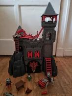 Playmobil drakenkasteel met ophaalbrug, draak, poppetjes enz, Ophalen of Verzenden, Gebruikt