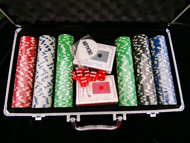 Nieuwe Professionele casino Pokerset spel Aluminium Koffer, Hobby en Vrije tijd, Gezelschapsspellen | Kaartspellen, Nieuw, Drie of vier spelers