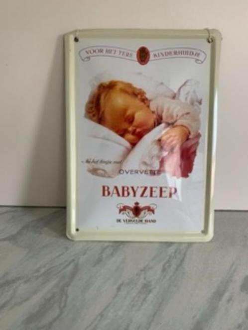 Sierbord Reclame bord Vergulde Hand zeep baby vintage, Verzamelen, Retro, Huis en Inrichting, Ophalen of Verzenden