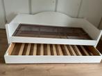 Eenpersoons houten bed met onderbed, Huis en Inrichting, Ophalen, 90 cm, Eenpersoons, Wit