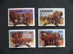 Uganda 1983 WWF / Olifanten, Verzenden, Gestempeld, Dier of Natuur