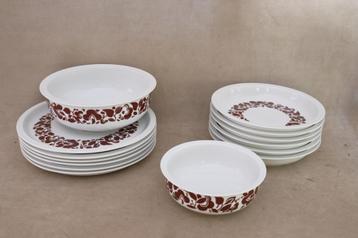 Vintage servies van Melitta  borden en kommen beschikbaar voor biedingen