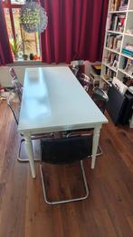 Prachtige eettafel wit ikea Ingatorp, Huis en Inrichting, Ophalen, 200 cm of meer, 50 tot 100 cm, Zo goed als nieuw