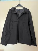 jas anorak zwart Divided M met capuchon rits en klittenband, Maat 52/54 (L), Zwart, Ophalen of Verzenden, Zo goed als nieuw