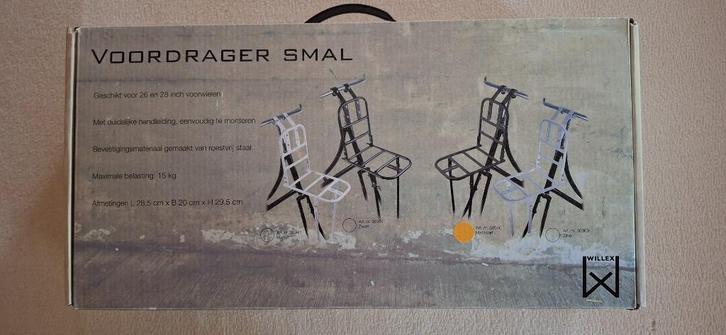 Willex Transportdrager Smal 28x20cm 26/28 Inch Mat Zwart, Fietsen en Brommers, Fietsaccessoires | Bagagedragers, Nieuw, Ophalen of Verzenden