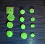 Set uraniumglazen knopen., Antiek en Kunst, Ophalen of Verzenden