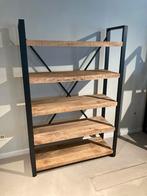 6x Metalen en houten kast, boekenkast, Ophalen, Zo goed als nieuw