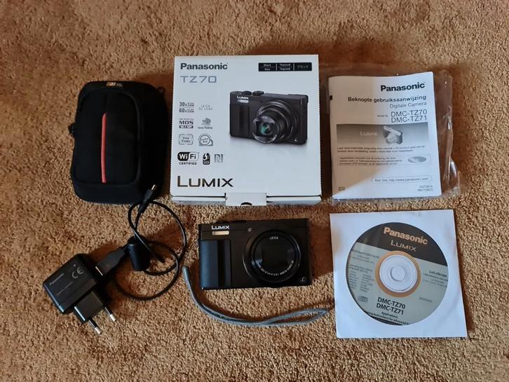 Te koop: Gebruikte digitale fotocamera Panasonic Lumix TZ 70, Audio, Tv en Foto, Fotocamera's Digitaal, Gebruikt, Compact, Overige Merken