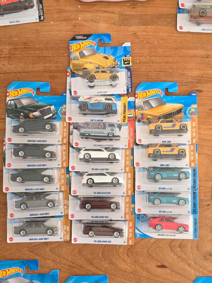 Hotwheels Duits assortiment, Hobby en Vrije tijd, Modelbouw | Auto's en Voertuigen, Nieuw, Auto, 1:50 of kleiner, Overige merken