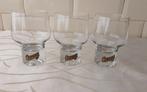 COINTREAU glaasjes 3 stuks (logo goud / zwart), Ophalen of Verzenden, Zo goed als nieuw, Borrel- of Shotglas
