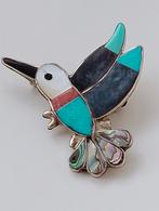 Native American broche/hanger, Sieraden, Tassen en Uiterlijk, Ophalen of Verzenden, Zo goed als nieuw, Zilver, Zilver