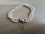 Antieke parel armband., Verzenden, Goud, Armband