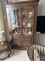 Vitrine kast, Ophalen, Gebruikt, 100 tot 150 cm, Eikenhout