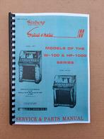 Service Manual: Seeburg W100/ HF100W (1953) jukebox nieuw !, Ophalen of Verzenden, Nieuw, 1950 tot 1960, Seeburg