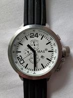 Watchmax herenhorloge 55mm kast en zwarte siliconen band, Ophalen of Verzenden, Zo goed als nieuw