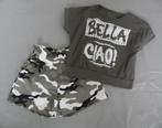 Korte broek en shirt bella€3,50, Kinderen en Baby's, Kinderkleding | Maat 116, Verzenden, Nieuw, Meisje, Setje
