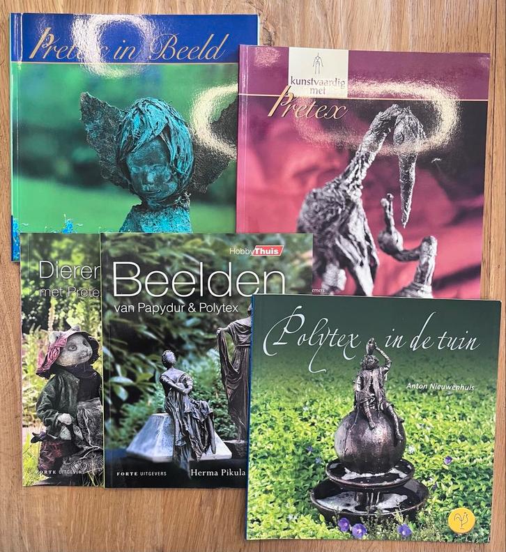 Pretex & Powertex Boekjes - Set van 5, Boeken, Hobby en Vrije tijd, Zo goed als nieuw, Kleien en Boetseren, Ophalen of Verzenden