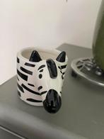 Bloempot zebra; NIEUW, Verzenden, Rond, Nieuw, Minder dan 25 cm