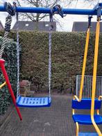 Schommel met plankje. Dubbele schommel en klimtouw, Kinderen en Baby's, Speelgoed | Buiten | Speeltoestellen, Ophalen, Gebruikt