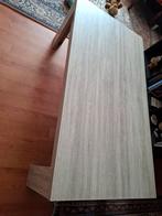 Salon tafel lichtgrijs hout, Huis en Inrichting, Tafels | Eettafels, Ophalen, Gebruikt, 100 tot 150 cm, 50 tot 100 cm