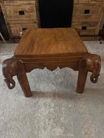 Handgesneden olifantentafel – massief hout, Ophalen of Verzenden