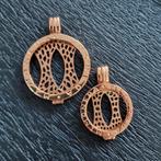 Prachtige set Mi Moneda Classic pendanten rose goud, Ophalen of Verzenden, Zo goed als nieuw, Roze, Zilver
