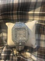 Moissanite cartier horloges iced out 3 kleuren op voorraad, Staal, Polshorloge, Nieuw, Ophalen