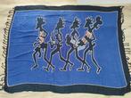 Bijzondere blauwe sjaal met tekening. Prachtige grote sjaal., Onb, Maat 46/48 (XL) of groter, Ophalen of Verzenden, Onb