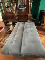 Leuk bankje ook te gebruiken als 1 persoonsslaapbank, Ophalen, Eenpersoons, Blauw, 190 cm of minder