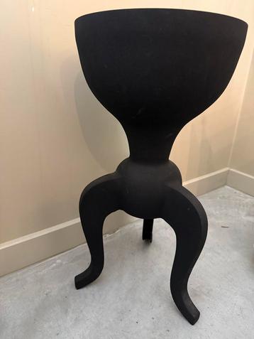Zwart Poedercoat Bijzettafeltje - 56cm hoog beschikbaar voor biedingen