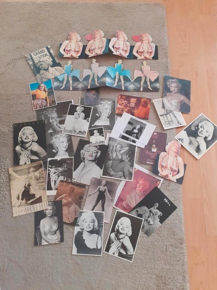 MARILYN MONROE - STAPEL 30 KAARTEN, Verzamelen, Muziek, Artiesten en Beroemdheden, Zo goed als nieuw, Foto of Kaart, Ophalen of Verzenden