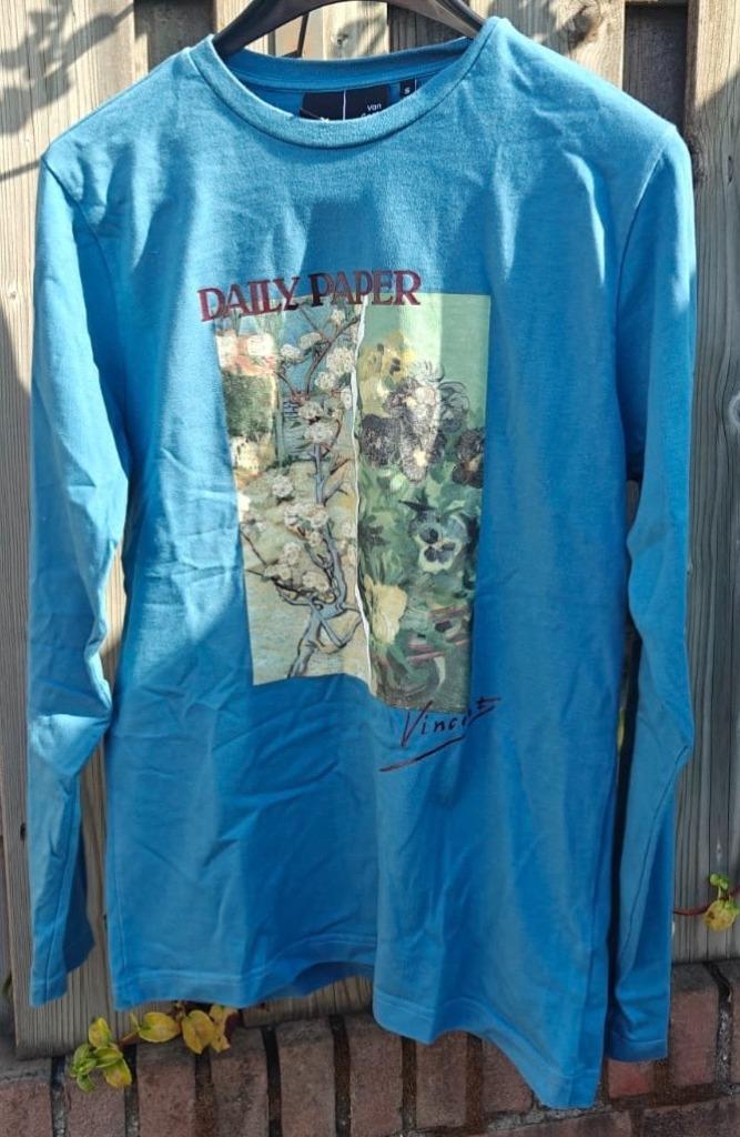 Daily Paper Longsleeve shirt, Kleding | Heren, T-shirts, Zo goed als nieuw, Maat 48/50 (M), Blauw, Ophalen of Verzenden