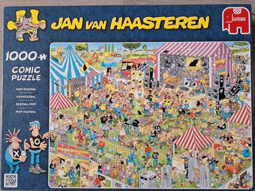 Jan van Haasteren puzzel 1000 stukjes popfestival, Hobby en Vrije tijd, Denksport en Puzzels, Zo goed als nieuw, Legpuzzel, 500 t/m 1500 stukjes