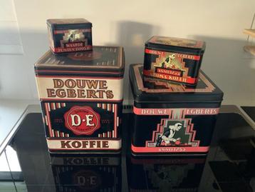 4 Douwe Egberts Winkelblikken / Voorraadblikken beschikbaar voor biedingen