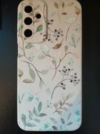Beige telefoonhoesje met bloemetjes, Ophalen of Verzenden, Zo goed als nieuw, Hoesje of Tasje