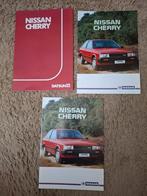 3x autofolder Nissan Cherry, Verzenden, Nissan