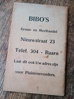 Oud kinderboek - reclame Bibo's  Baarn - Een lief klein ..., Ophalen of Verzenden, Gebruikt, Reclamebord