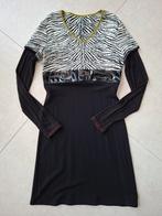 PianuraStudio jurk maat 40 - Zwart met details, Maat 38/40 (M), Zwart, Zo goed als nieuw, Knielengte