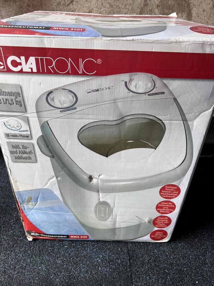 Clatronic Mini Wasmachine MWA 3101, Witgoed en Apparatuur, Wasmachines, Nieuw, Bovenlader, Minder dan 4 kg, Minder dan 85 cm, Minder dan 1200 toeren