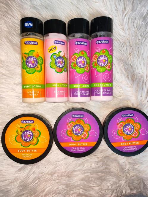 7x Kruidvat Body Fruit Bodylotion en Body Butter zeldzaam!, Sieraden, Tassen en Uiterlijk, Uiterlijk | Lichaamsverzorging, Nieuw