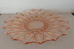 Retro Vintage geperst glas roze 12 stuks '50s, Ophalen of Verzenden, Huis en Inrichting