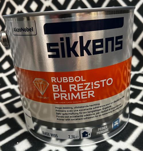 2,5 ltr Sikkens bl rezisto primer 9010, Doe-het-zelf en Verbouw, Verf, Beits en Lak, Nieuw, Verf, Minder dan 5 liter, Wit, Ophalen of Verzenden