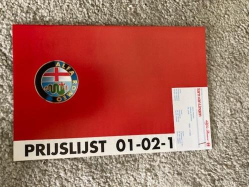 Alfa Romeo 2 Prijslijsten 01-02-1998 en 01-02-2006 Ned.talig, Boeken, Auto's | Folders en Tijdschriften, Zo goed als nieuw, Alfa Romeo